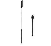 Lot de mini grattoirs en silicone - 2 tailles de spatules de maquillage, petite spatule pour cosmétiques | Cuillère fine en silicone pour ouverture fine des pots, canettes, bouteilles