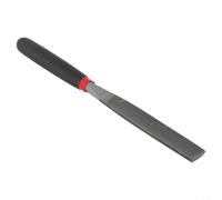 Lot de mini limes aiguilles en acier pour sculpture de pierre, verre, métal et bijoux - Lime plate / ronde / demi-ronde de 118 mm, acier trempé, tige de 5 mm de diamètre (lime plate)