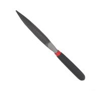 Lot de mini limes aiguilles en acier pour sculpture de pierre, verre, métal et bijoux - Lime plate / ronde / demi-ronde de 118 mm, acier trempé, tige de 5 mm de diamètre (lime demi-ronde)