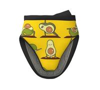 Lot de mini maniques en silicone avec imprimé Avocado Yoga - Résistants à la chaleur pour pâtisserie, grillades, micro-ondes - Taille unique