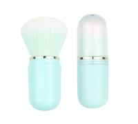 Lot de mini pinceaux de maquillage rétractables professionnels à tête de champignon - Pinceau à poudre portable - Pinceau à blush - Pinceau à blush - Pinceau de maquillage mignon en forme de capsule