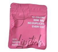 Lot de mini rouges à lèvres - 12 couleurs - Non décolorant - En velours - Imperméable - Pour mère, épouse, petite amie