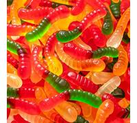 Lot de mini vers en gélatine Assortiment de saveurs de fruits 0,5 kg