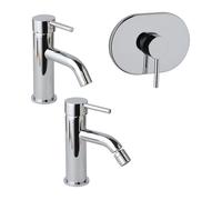 LOT DE MITIGEURS POUR LAVABO, BIDET ET ENSEMBLE DE DOUCHE À ENCASTRER CHROMÉ FASSA
