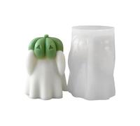 Lot de moules à bougie flexibles en silicone pour décorations de rois de citrouille d'Halloween et projets d'artisanat