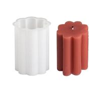 Lot de moules à bougies flexibles et anti-adhésifs pour débutants - Avec étoiles de mer - Pyramide de lune - Moule à bougie en silicone - Pour débutants - Savon fait à la main - Glaçons
