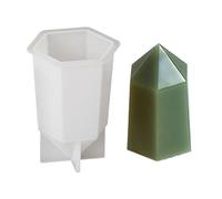 Lot de moules à bougies flexibles et anti-adhésifs pour débutants - Avec étoiles de mer - Pyramide de lune - Moule à bougie en silicone - Pour débutants - Savon fait à la main - Glaçons