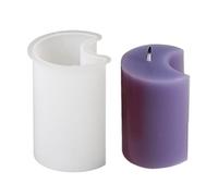 Lot de moules à bougies flexibles et anti-adhésifs pour débutants - Avec étoiles de mer - Pyramide de lune - Moule à bougie en silicone - Pour débutants - Savon fait à la main - Glaçons