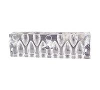 Lot de moules en acrylique pour fabrication de tours de tour, cônes en poudre