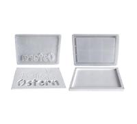 Lot de moules en silicone pour boîte cadeau de Pâques - Décorations uniques - Texture en silicone pour cadeaux de vacances et projets