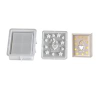 Lot de moules en silicone pour festival avec découpes complexes en forme de flocon de neige, renne, angélique, parfaits pour les loisirs créatifs saisonniers de Noël