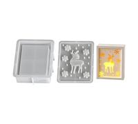 Lot de moules en silicone pour festival avec découpes complexes en forme de flocon de neige, renne, angélique, parfaits pour les loisirs créatifs saisonniers de Noël