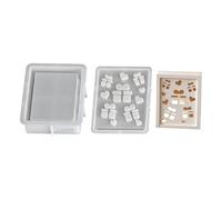 Lot de moules en silicone pour festival avec découpes complexes en forme de flocon de neige, renne, angélique, parfaits pour les loisirs créatifs saisonniers de Noël