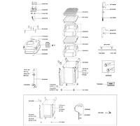 Eheim Mousse pré-filtration et ouate pour filtre Pro et Expérience 350 – EHEIM 2226 à 2328