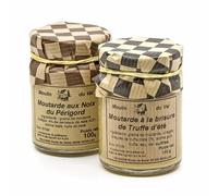 Lot de Moutarde à la Truffe 100g et Moutarde à la noix 100g