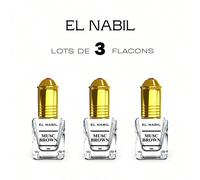 Lot de Musc Brown 5ML Extrait de parfum sans alcool Musc Red RoseNote de tête : Aubépine, cassisNote de coeur : Violette fleur, jasmin, roseNote de fond : Vanille, opoponax, muscs blancsMusc BlackNote
