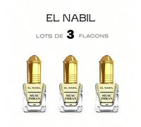 Lot de Musc Imran 5ML Extrait de parfum sans alcool Musc Red RoseNote de tête : Aubépine, cassisNote de coeur : Violette fleur, jasmin, roseNote de fond : Vanille, opoponax, muscs blancsMusc BlackNote