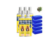 Lot de nettoyage artificiel pour plantes et fleurs avec spray et serviette, brillance des feuilles et dépoussiérant pour fleurs en soie, nettoyant pour feuilles et brillance pour plantes (5 pièces)