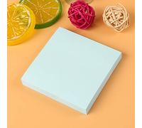 Lot de notes adhésives colorées, bloc-notes autocollants, multi-pack avec couleurs pastel assorties, papeterie créative pour bureau, école, maison (bleu, 80 pages)