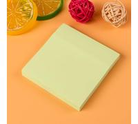 Lot de notes adhésives colorées, bloc-notes autocollants, multi-pack avec couleurs pastel assorties, papeterie créative pour bureau, école, maison (vert, 80 pages)