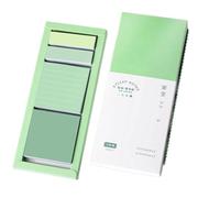 Lot de notes adhésives dégradées, papier repositionnable, étude de code couleur, ensemble de notes mémo de cuisine de réunion