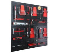 Lot de panneaux perforés muraux pour outils, système de rangement