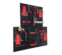 Lot de panneaux perforés muraux pour outils, système de rangement