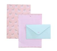 Lot de papier à lettre - Motif animal sauvage vivant - D | Enveloppes de correspondance décoratives et feuilles de papier pour écrire des lettres avec de jolies créatures