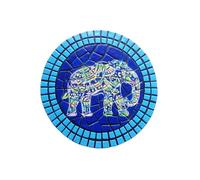 Lot de Pas Japonais pour Jardin Dalles Extérieures Décoratives et Antidérapantes Gravier ou Terre Résistant aux Intempéries et Installation Facile(Blue-C-39 cm/15.4 inches)