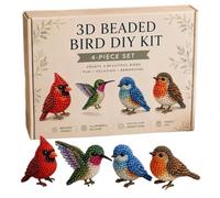 Lot de perles 3D sur le thème des animaux - Kit de bricolage pour débutants et passionnés - Avec matériaux complets et instructions claires - Pour loisirs créatifs, décoration de chambre et cadeaux
