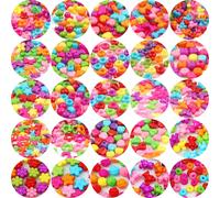 Lot De Perles Acryliques De Couleurs Mélangées, 50 Pièces, Divers Accessoires De Collier En Forme D'étoile En Forme De Coeur, Pour La Fabrication De Bijoux, Diy