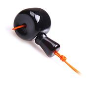 Lot de perles Bouddha Mala Guru naturelles pour la fabrication de perles de prière tibétaines faites à la main (agate noire naturelle/16 mm x 27 mm)