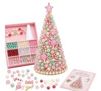 Lot de perles de Noël pour sapin de Noël - Décoration de vacances 3D | Conçu avec un charmant profil miniature qui ajoute une touche festive personnalisée aux bureaux, cheminées et étagères
