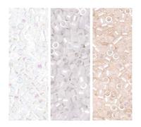 Lot de perles de rocaille Miyuki Delica : taille 11/0 DB051 DB052 DB201-3 Tube