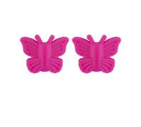 Lot De Perles En Silicone,10 Pièces,Arc Cactus Feuille De Papillon,Qualité Alimentaire Pour La Fabrication De Bijoux,Bricolage Collier Sucette Chaîne Accessoires - Type 10pcs Violet Red #A