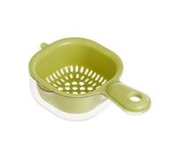 Lot de petites passoires de cuisine 2 en 1 - Passoire de cuisine - Double couche - de vidange - Bol avec passoire - Lavabo pour fruits et légumes