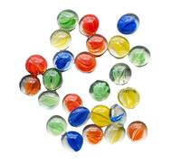 Lot de petites perles en verre marbré à dos plat pour décoration de maison, jardin, vase et projets d'artisanat 1 kg