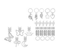 Lot de petites perles pour extensions de cheveux - Petits anneaux - Perles à maillons - Pour dreadlocks - Pour un usage quotidien