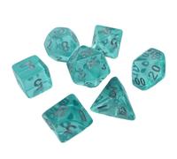 Lot de petits dés polyédriques en acrylique multi-faces portables pour jeu de rôle pour homme et femme, petite taille, jeu de rôle