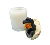 Lot de petits moules en silicone en forme d'œuf de dinosaure de dessin animé, tyrannosaure, tricératops pour bébé, fondants, décorations de gâteaux, Mo Silicone