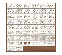 Lot de petits pochoirs pour l'artisanat, peinture réutilisable, modèles d'artisanat comprenant magazine, animaux, plantes, jungle, fête des pères, fête des mères (lettre B)