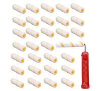 Lot de petits rouleaux de peinture - Rouleaux de peinture en microfibre | Petit rouleau | Rouleaux de 10,2 cm pour la peinture | Kit de 30 rouleaux de peinture | Peinture avec couvercles de rouleaux