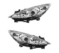 Lot de phares avant gauche et droit H1/H7 pour modèle 307 3A/C 3H 3E 3B
