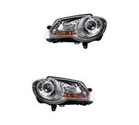 Lot de phares halogènes gauche et droit - Phare avant H7/H7 avec moteur électrique pour modèle Touran 1T1 1T2