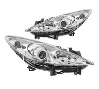 Lot de phares halogènes gauche et droit, phares principaux, phares avant H1 avec moteur électrique pour modèle 307 CC 3B 3E 3H 3A/C