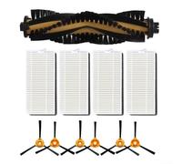 Lot de pièces de rechange avec brosse centrale, 6 balayages latéraux et 4 filtres pour aspirateur Conga M50 M50 pour robot X Treme