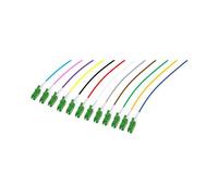 Lot de pigtails OS2 G652D LC-APC Low Loss 900µm 12 couleurs 2m