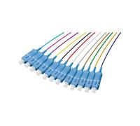 Lot de pigtails OS2 G652D SC-UPC Low Loss 900µm 12 couleurs 2m