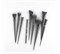 Lot de pinceau maquillage 9pcs / set Fondation Fondation Poudre à angle Bouchon d'ombre Tamping Maquillage Brosse Bouton de paupière Conteaux Maquillage Maquillage Contour TopLighter Set de pinceau ma