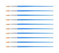 Lot de pinceaux d'artiste en acrylique avec pinceaux plats, ronds, pinceaux Filbert, d'angle et de détail, petits pinceaux d'artiste pour peinture à l'huile, peinture acrylique, gouache, aquarelle